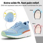 Fitville Women's Sports Shoes Breathable Wide Walking Rnning Jogging Shoes for Women Casual Sneakers Lightweight Comfortable 1