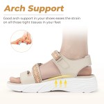 fitville women's sandals wide casual wedges ladies shoes lightweight summer sandal for women slippers comfortable arch support FitVille Women's Sandals Wide Casual Wedges Ladies Shoes Lightweight Summer Sandal for Women Slippers Comfortable Arch Support 3