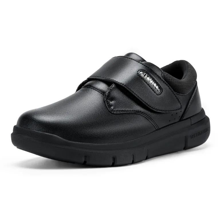 FitVille Diabetic Shoes Extra Wide Comfortable Leather Walking Shoes for Men Orthopedic Dress Shoes Casual Sneakers