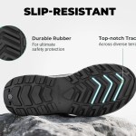 Fitville Hiking Shoes Wide Mid Calf Climbing Boots Water-resistant Trekking Shoes for Men with Arche Support Non-Slip Boot 5