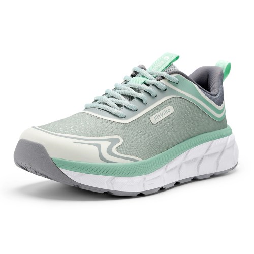 Fittington Women's Sports Shoes Wide Women Sneakers Non-Slip Tennis Walking Running Shoes For Women Swollen Feet Pain Relief