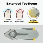 fitville men's shoes wide toe walking shoes for men breathable arch support casual sport sneakers for foot pain relief cushioned FitVille Men's Shoes Wide Toe Walking Shoes for Men Breathable Arch Support Casual Sport Sneakers for Foot Pain Relief Cushioned 5