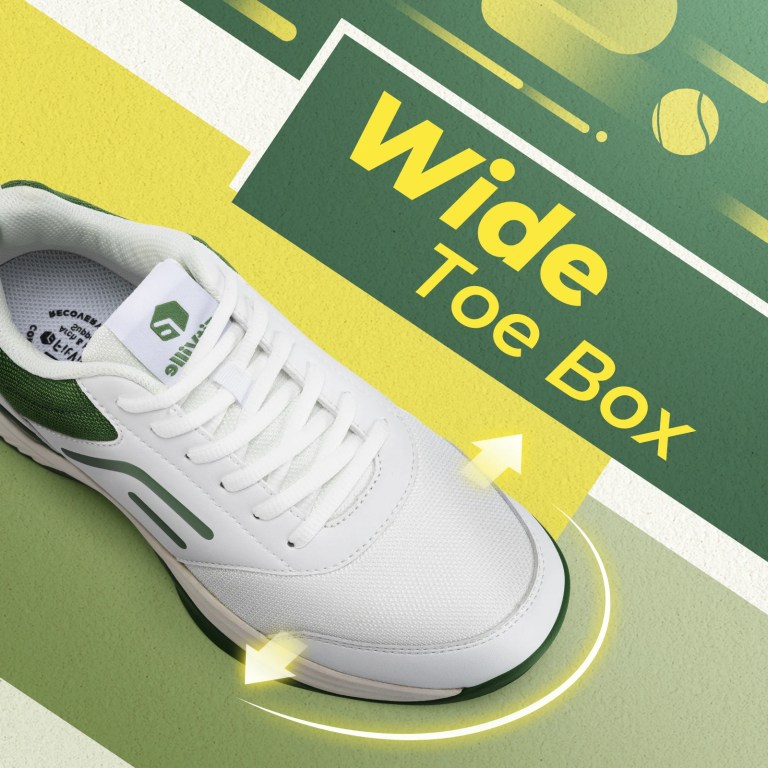 fittington wide pickleball shoes for men casual sport sneakers breathable tennis shoes hard court racquetball cushioning support Fittington Wide Pickleball Shoes for Men Casual Sport Sneakers Breathable Tennis Shoes Hard Court Racquetball Cushioning Support 5