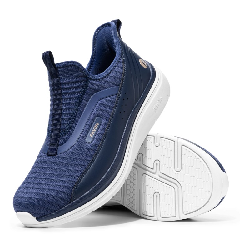 fitville men's shoes wide toe walking shoes for men breathable arch support casual sport sneakers for foot pain relief cushioned FitVille Men's Shoes Wide Toe Walking Shoes for Men Breathable Arch Support Casual Sport Sneakers for Foot Pain Relief Cushioned