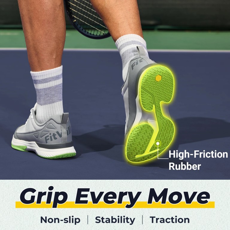fitville table tennis shoes casual pickleball sports shoes for men sneaker breathable all court baseball shoes with arch support FitVille Table Tennis Shoes Casual Pickleball Sports Shoes for Men Sneaker Breathable All Court Baseball Shoes with Arch Support 4