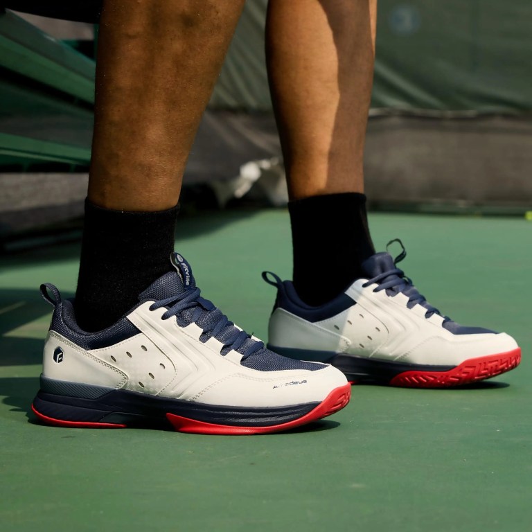 FitVille Tennis Shoes Wide Casual Sports Shoes for Men Breathable Racquetball Badminton Sneakers for All Court with Arch Support 3