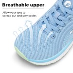 Fitville Women's Sports Shoes Breathable Wide Walking Rnning Jogging Shoes for Women Casual Sneakers Lightweight Comfortable 3