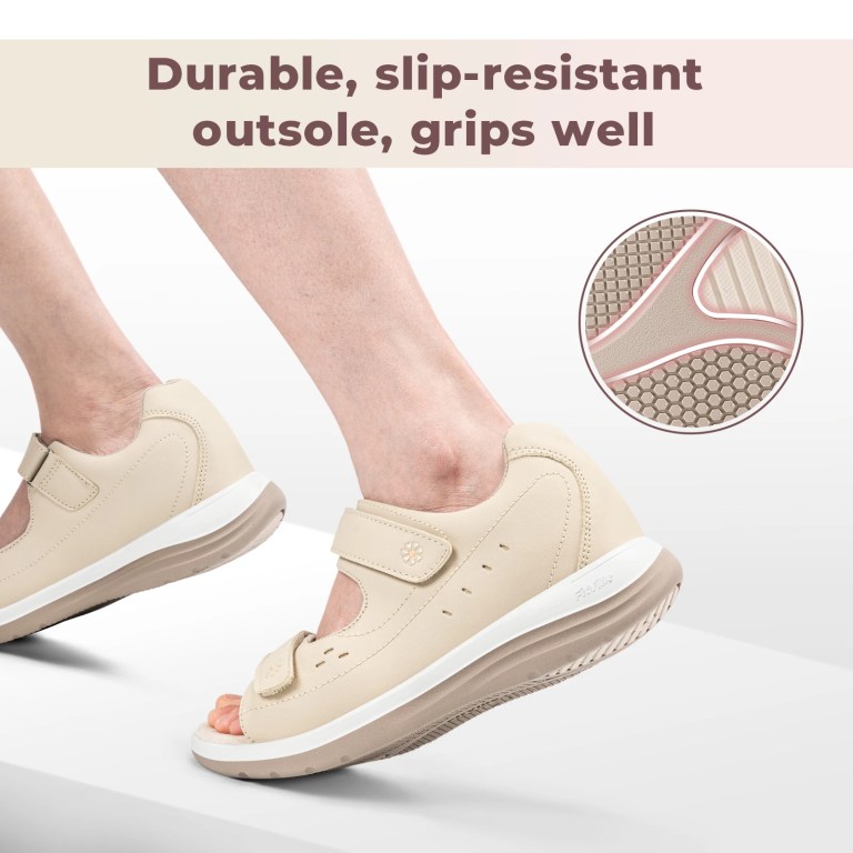fitville women diabetic sandals wide toe walking shoes for women breathable open toe summer flat sandals arch support slippers FitVille Women Diabetic Sandals Wide Toe Walking Shoes for Women Breathable Open Toe Summer Flat Sandals Arch Support Slippers 5