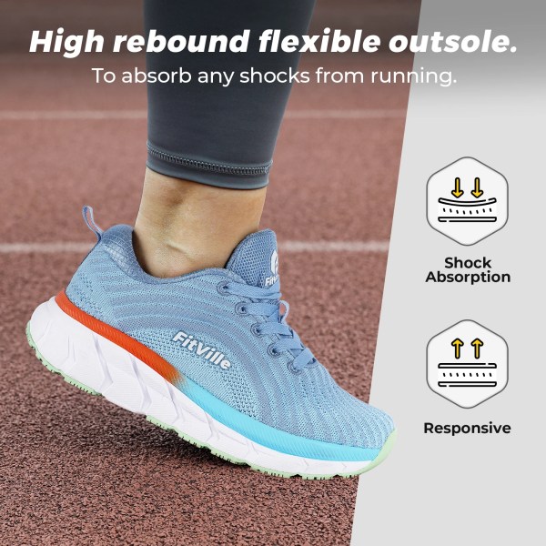 fitville women's sports shoes breathable wide walking rnning jogging shoes for women casual sneakers lightweight comfortable Fitville Women's Sports Shoes Breathable Wide Walking Rnning Jogging Shoes for Women Casual Sneakers Lightweight Comfortable 4