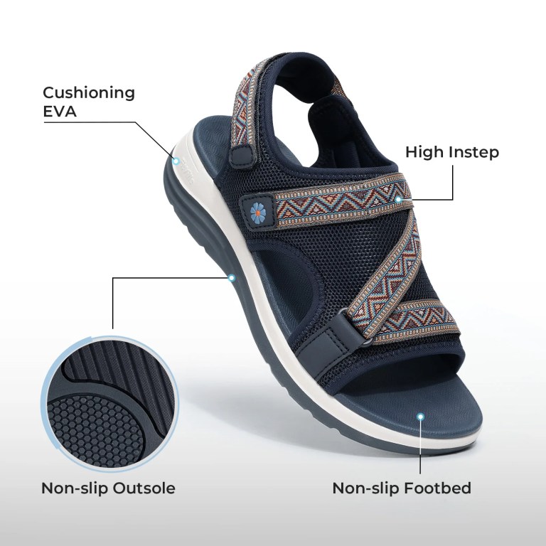fitville women's sandals open toe flat sandals for women arche surport wide casual ladies shoes comfortable fashion flip flops FitVille Women's Sandals Open Toe Flat Sandals for Women Arche Surport Wide Casual Ladies Shoes Comfortable Fashion Flip Flops 3