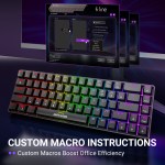 fifine ampligame red axis wired keyboard with hot swappable keys, usb computer silent keyboard with 18 rgb modes for gaming gk1 FIFINE AmpliGame Red Axis Wired Keyboard with Hot-Swappable Keys, USB Computer Silent Keyboard with 18 RGB Modes for Gaming-GK1 3