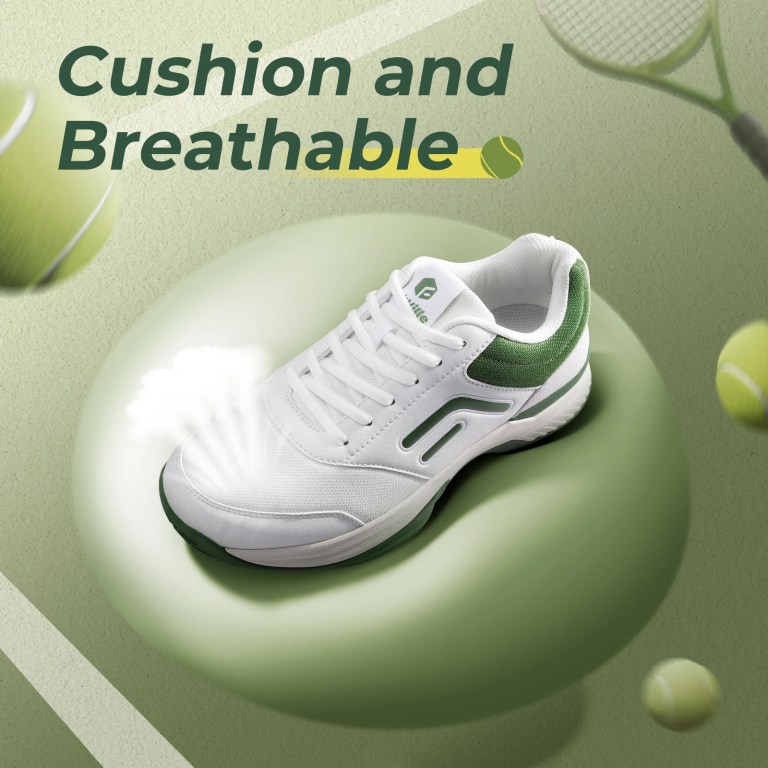 fittington wide pickleball shoes for men casual sport sneakers breathable tennis shoes hard court racquetball cushioning support Fittington Wide Pickleball Shoes for Men Casual Sport Sneakers Breathable Tennis Shoes Hard Court Racquetball Cushioning Support 6