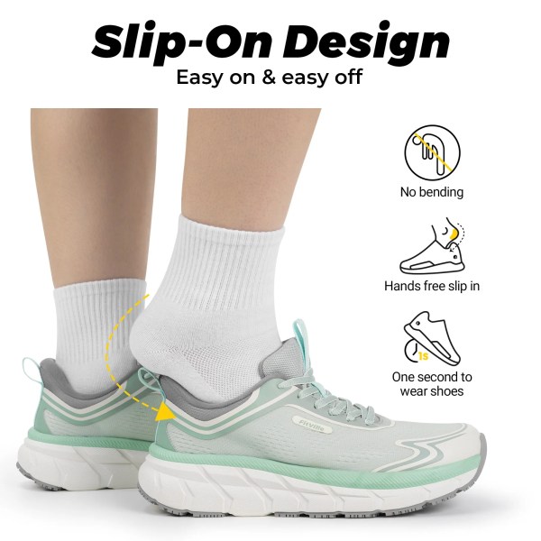 fittington women's sports shoes wide women sneakers non slip tennis walking running shoes for women swollen feet pain relief Fittington Women's Sports Shoes Wide Women Sneakers Non-Slip Tennis Walking Running Shoes For Women Swollen Feet Pain Relief 3