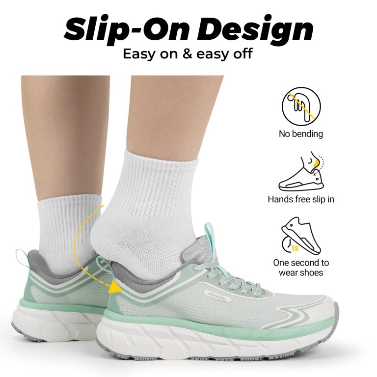 Fittington Women's Sports Shoes Wide Women Sneakers Non-Slip Tennis Walking Running Shoes For Women Swollen Feet Pain Relief 3