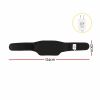 livemor back massager for sciatica relief, airbag traction and heat lumbar support belt, 124cm Black heated waist belt with controller and adapter
