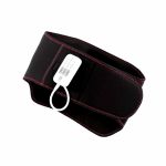 livemor back massager for sciatica relief, airbag traction and heat lumbar support belt, 124cm Black heated waist belt with controller