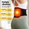 livemor back massager for sciatica relief, airbag traction and heat lumbar support belt, 124cm Heated vibrating waist massager belt with controller