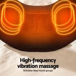 livemor back massager for sciatica relief, airbag traction and heat lumbar support belt, 124cm Heated vibration massage belt with glowing elements