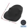livemor back massager with heat, cordless electric neck & shoulder massager pillow, 3 speed deep tissue kneading for lumbar, thigh & calf, portable muscle relief for home & office use Black ergonomic seat cushion with dimensions shown