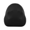 livemor back massager with heat, cordless electric neck & shoulder massager pillow, 3 speed deep tissue kneading for lumbar, thigh & calf, portable muscle relief for home & office use Black ergonomic seat cushion with contoured padding