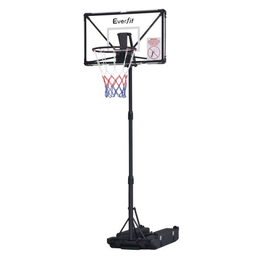 bas hoop 210fold bk 00.jpg Portable Everfit basketball hoop with adjustable stand