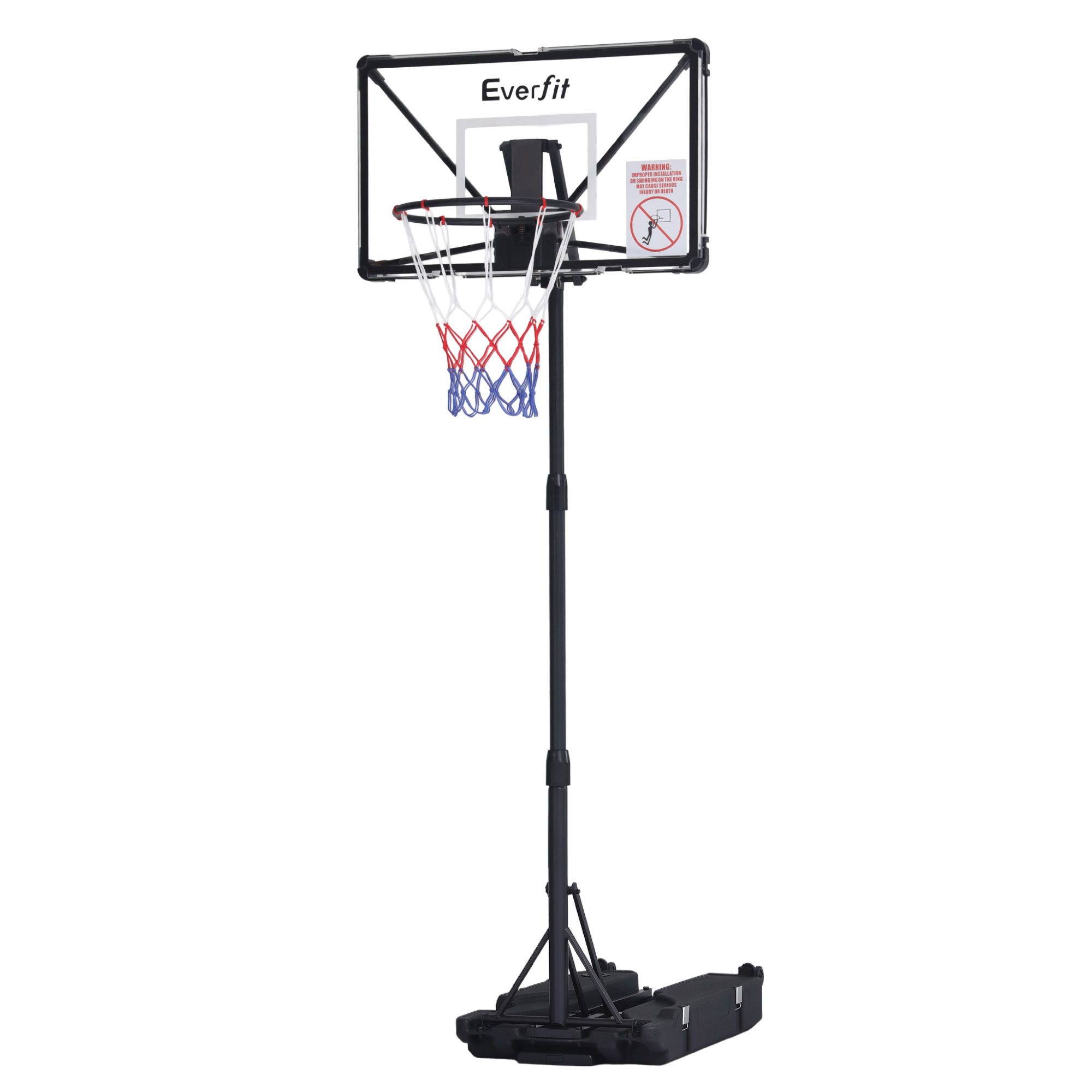 Portable Everfit basketball hoop with adjustable stand