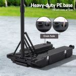 everfit portable basketball hoop system adjustable full foldable stand 2.07m Heavy-duty PE umbrella base with fill hole