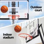 everfit 3.05m basketball hoop stand system portable height adjustable net ring Basketball hoop system for indoor and outdoor use