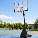 everfit 3.05m basketball hoop stand system portable height adjustable net ring Portable basketball hoop on outdoor court