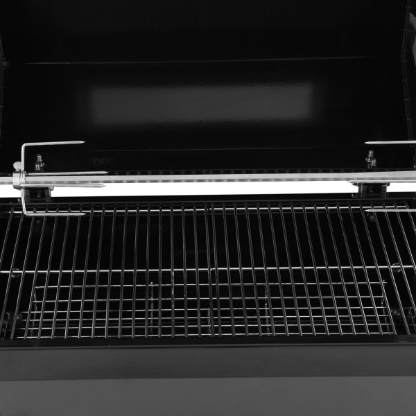 grillz bbq grill charcoal electric smoker roaster Stainless steel barbecue grill with rotisserie attachment