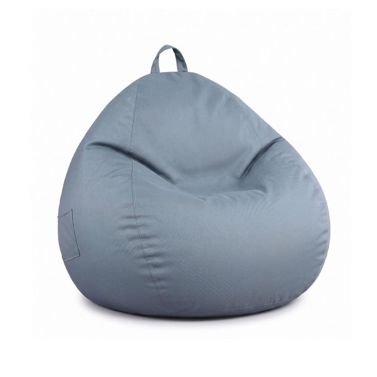 bd cover ch s gr 00.jpg Blue fabric bean bag chair with handle