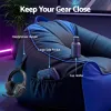 artiss gaming bean bag chair cover (no filler) for adults teens kids splash proof floor gaming chair cover with side pockets, headphone hanger, cup holder, bean bag cover only Gaming chair organiser with pockets and cup holder