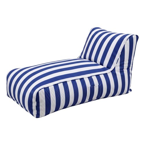 bd cover lounge blwh 00.jpg Blue and white striped floor lounge chair