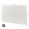 artiss double headboard for bed frame boucle fabric no assembly vacuum compressed soft backrest with removable washable cover 155cm wide Cream upholstered headboard with dimensions labelled