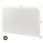 artiss queen headboard for bed frame boucle fabric no assembly vacuum compressed soft backrest with removable washable cover 172cm wide Cream mattress topper with dimensions labelled