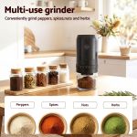 Multi-use grinder with spices on kitchen bench