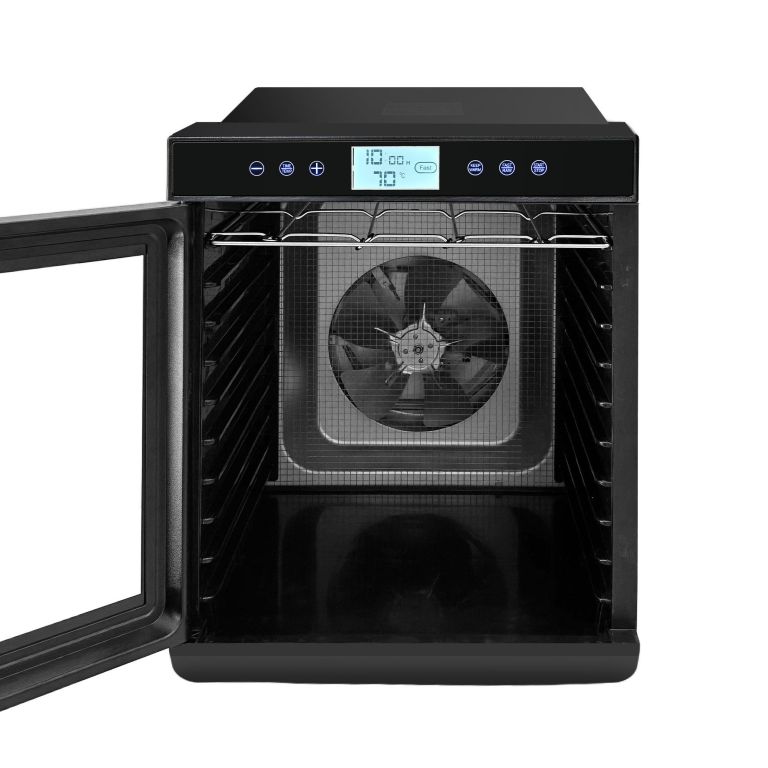 devanti 10 trays food dehydrator with stainless steel tray Open digital food dehydrator with rear fan