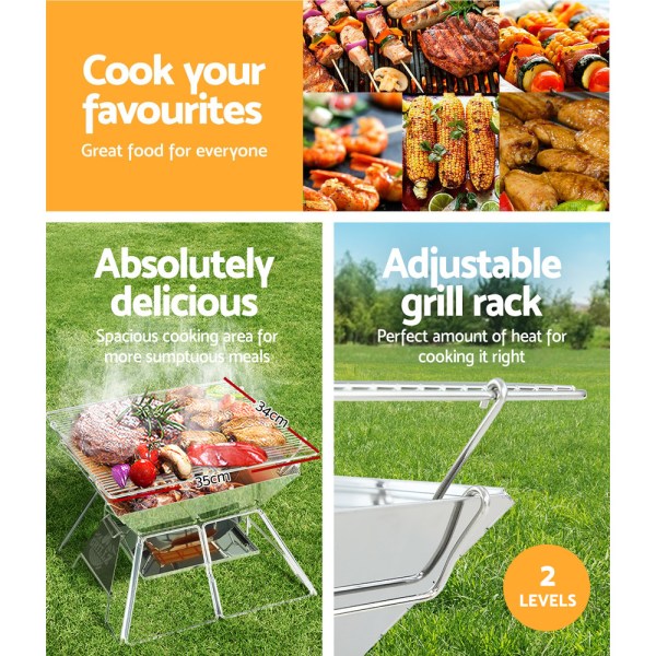 grillz fire pit bbq grill with carry bag portable Portable charcoal barbecue grill with cooking food