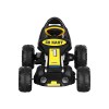 rigo kids pedal go kart ride on toys racing car plastic tyre black Black and yellow kids go kart toy