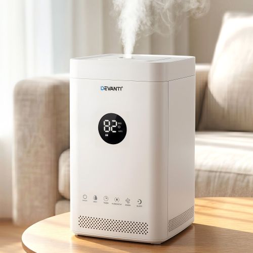 hm 3z5l touch wh 00.jpg Devanti dehumidifier releasing mist in living room
