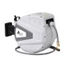 Wall-mounted retractable garden hose reel unit