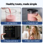 Step-by-step healthy frozen dessert maker process