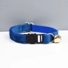 image 1 Blue cat collar with bell and cat buckle