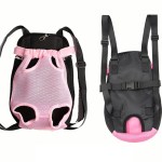 image 1 Pink and black pet carrier backpack