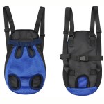 Blue and black pet carrier backpack