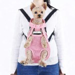 image 2 Small dog in pink front pet carrier