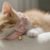 image 3 Sleeping ginger kitten wearing pink bow collar