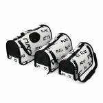 image 4 Three white patterned pet carrier bags