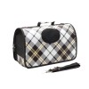 image 4 Plaid soft-sided pet carrier with shoulder strap