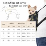 Camouflage pet carrier backpack size chart with dog